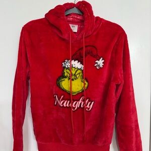 Red Grinch Naughty Hoodie